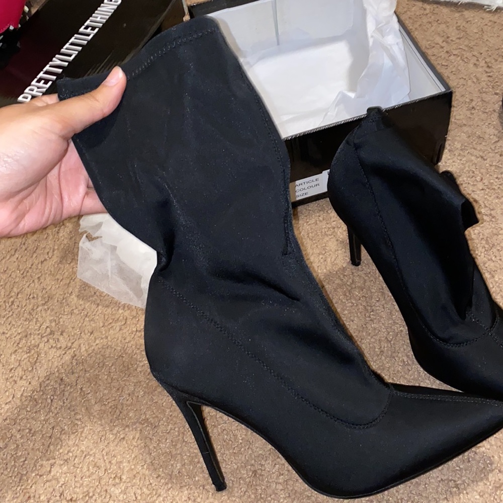 Black Ankle Heel Boots